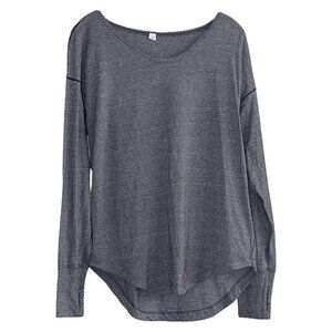 Lululemon - sz 10 - Weekend Long Sleeve Relaxed Tee in Grey, Oversized